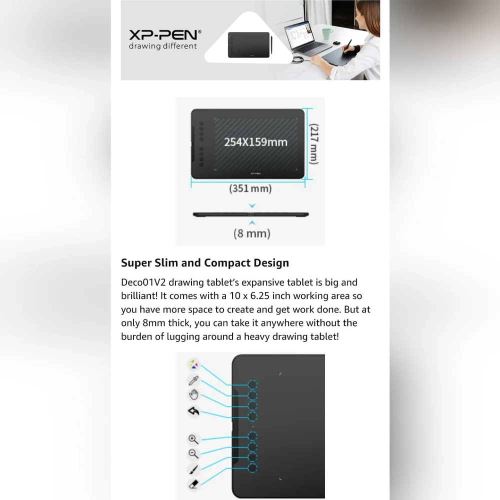 XP-Pen Deco Digital Drawing Tablet